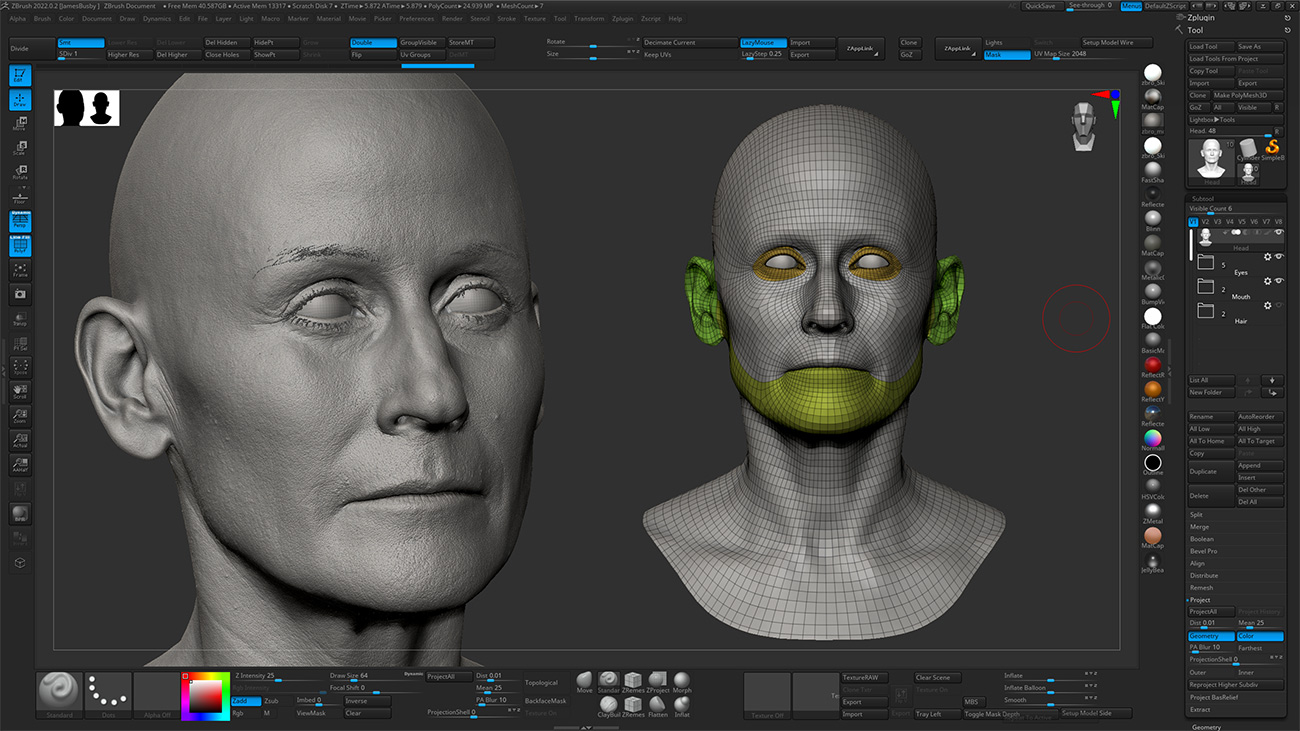 Download Zbrush head sculpt